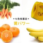 細胞の力を強くする黄の食品パワーとは？色と食材の七色健康食事法